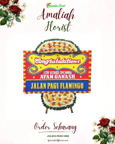 Bunga Papan Congratulation di Kalierang